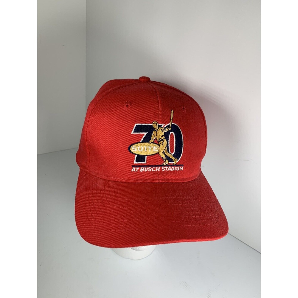 Vintage Mark McGwire‎ Suite 70 At Busch Stadium Home Run Strapback Hat